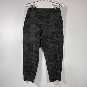 Lululemon Align Jogger Crop 23" Green Camo Leggings Women Size 12